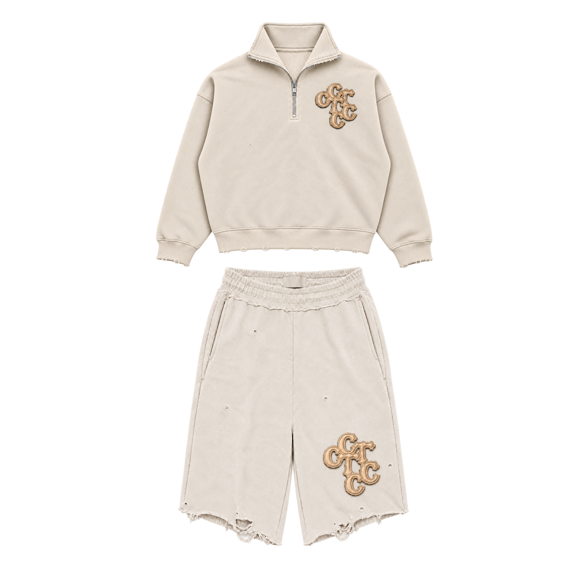CTC QuarterZip Set ‘Cream’