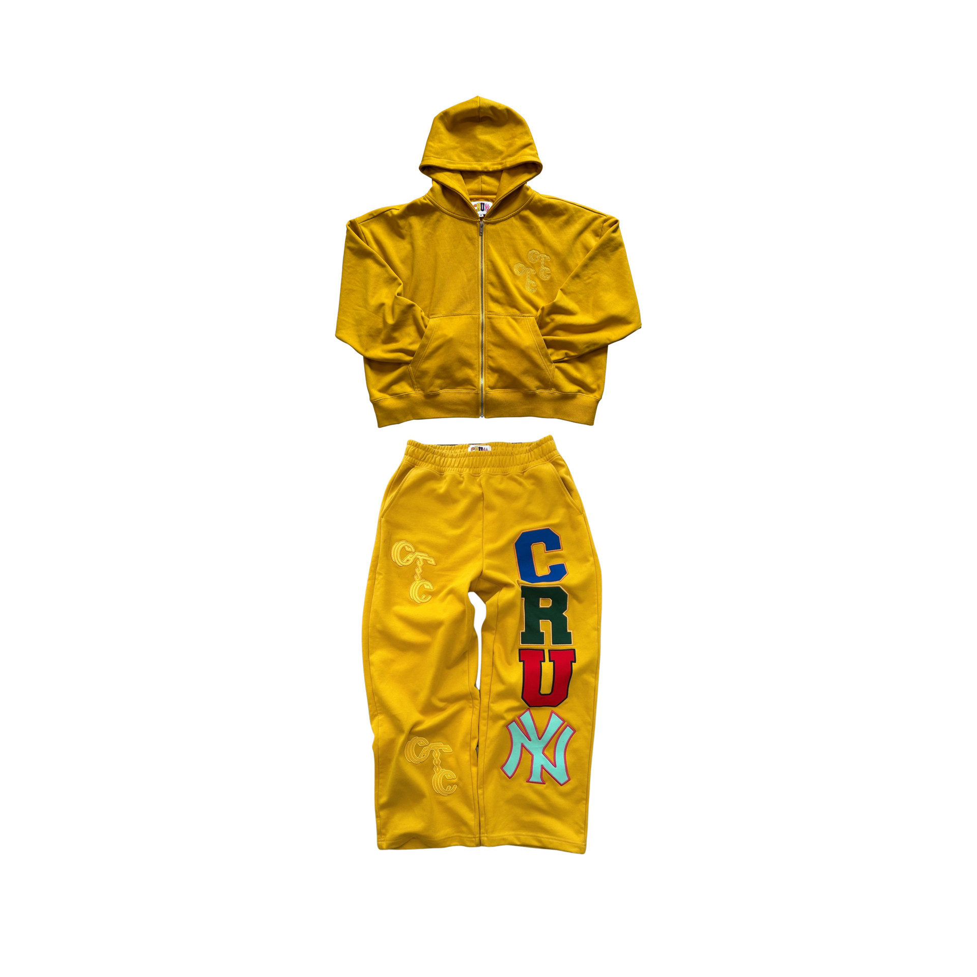 Yellow ‘Crum NY’ Sweatsuit
