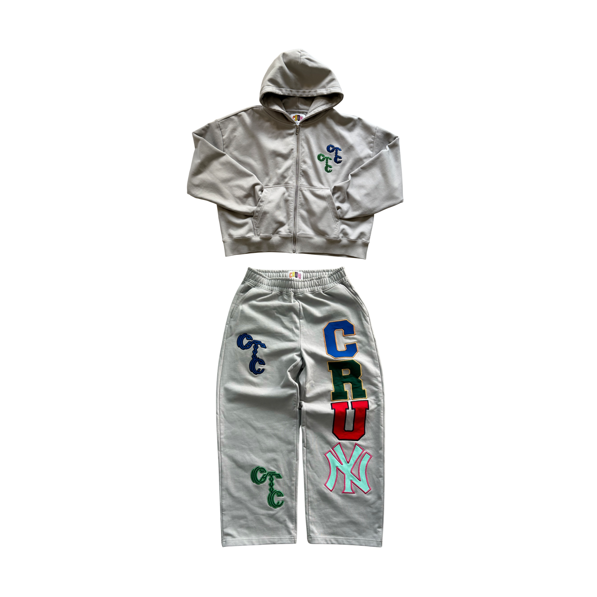 Gray ‘Crum NY’ Sweatsuit